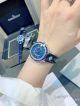 Copy Jaeger LeCoultre Rendez-Vous Stainless Steel Blue Diamond Bezel Quartz Watch (5)_th.jpg